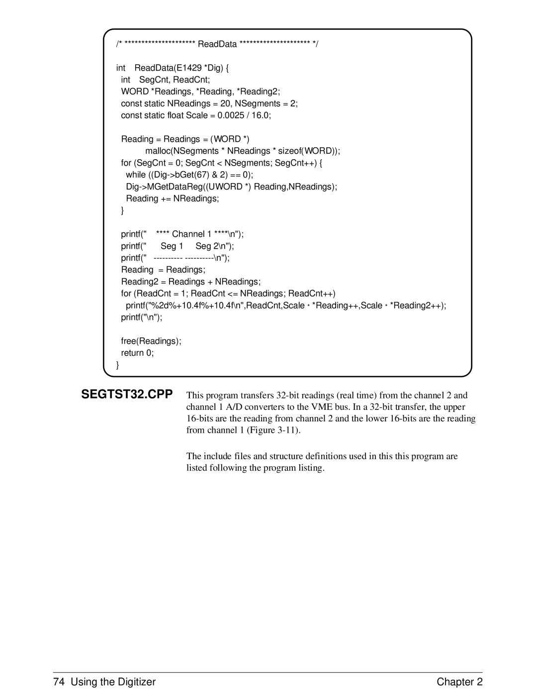 HP E1429A manual Using the Digitizer Chapter 