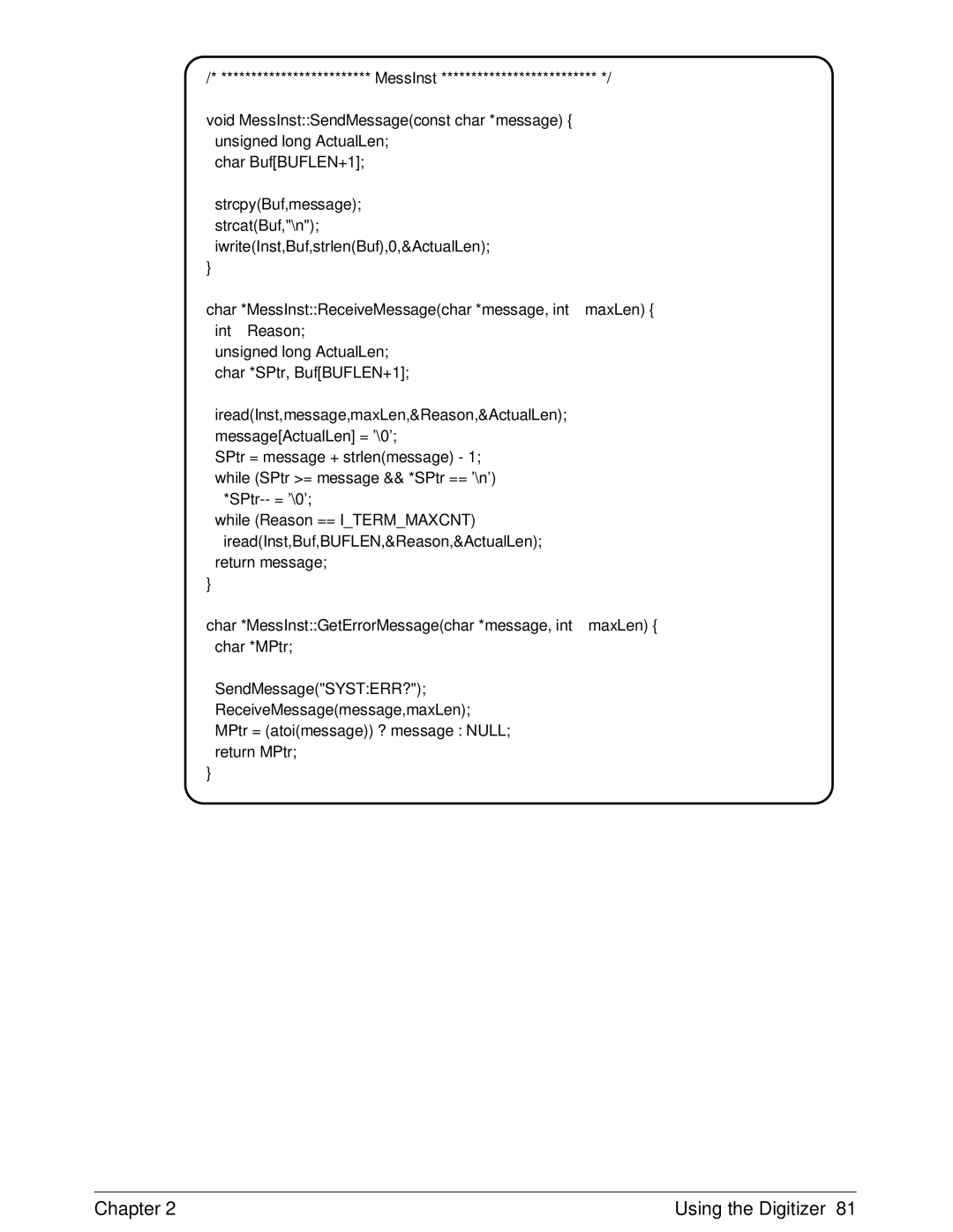 HP E1429A manual Chapter Using the Digitizer 