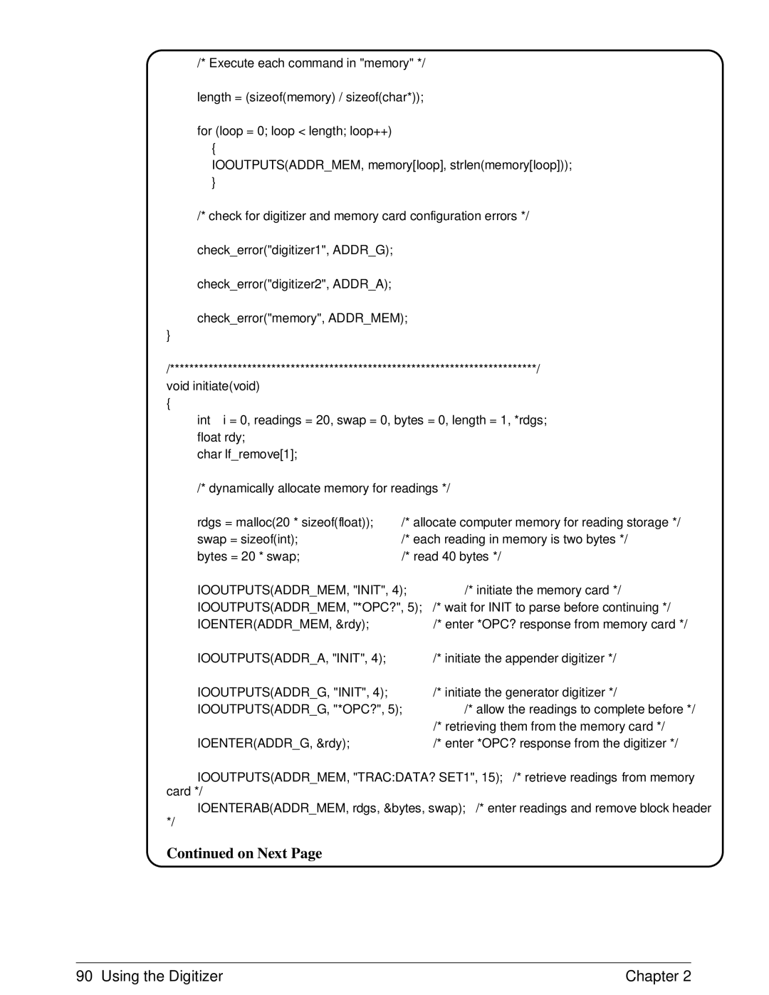 HP E1429A manual IOOUTPUTSADDRA, Init, IOOUTPUTSADDRG, Init, Iooutputsaddrg, *Opc? 