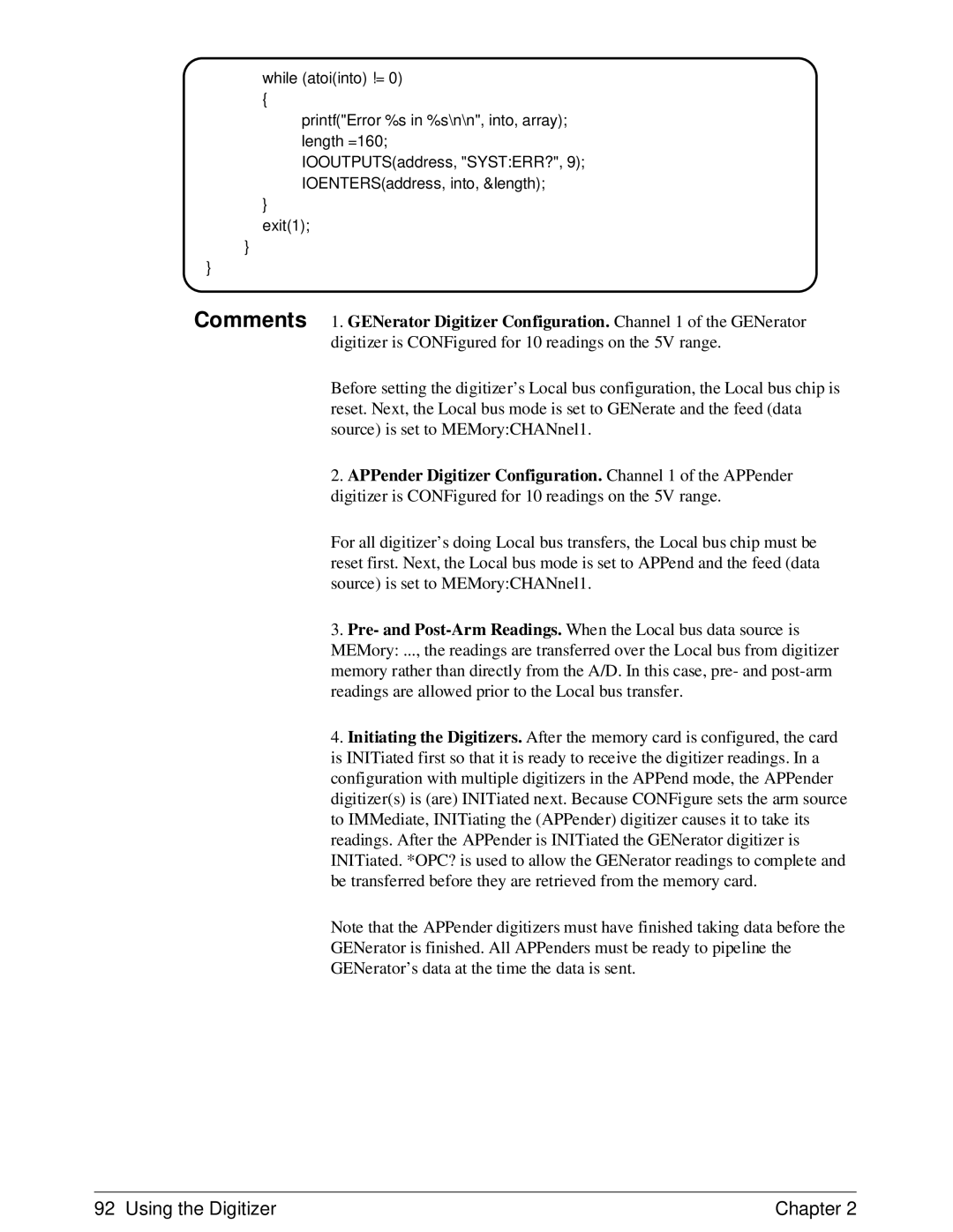 HP E1429A manual Using the Digitizer Chapter 