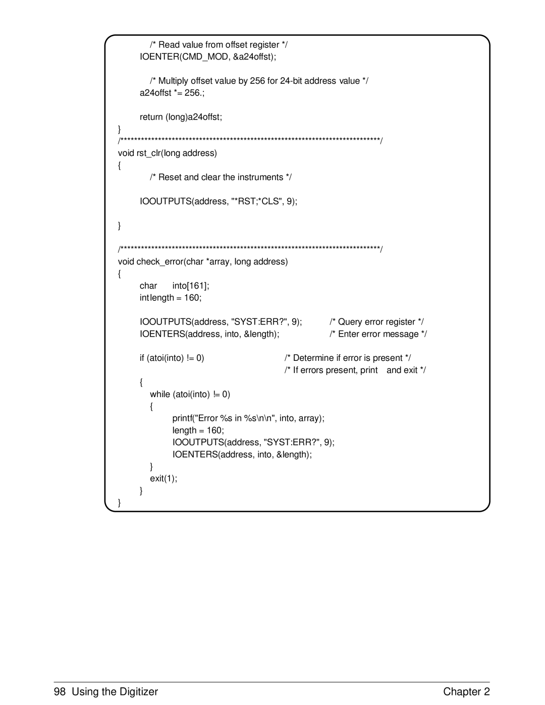 HP E1429A manual Using the Digitizer Chapter 