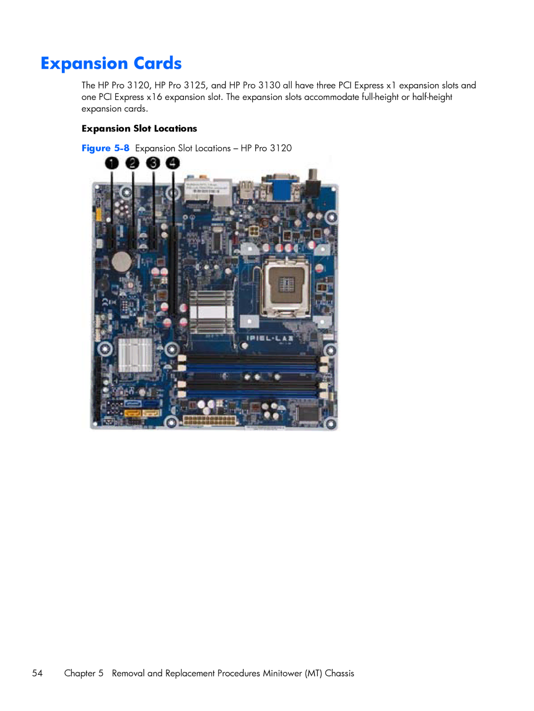 HP E1Y97UT 11.6' E1Y97UT#ABA manual Expansion Cards, Expansion Slot Locations 