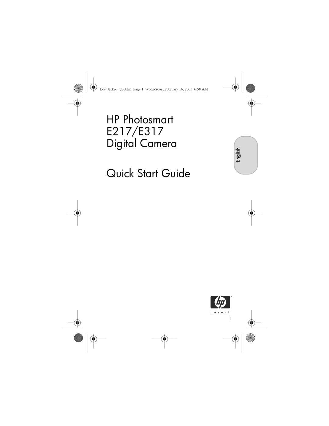 HP manual HP Photosmart E217/E317 Digital Camera 