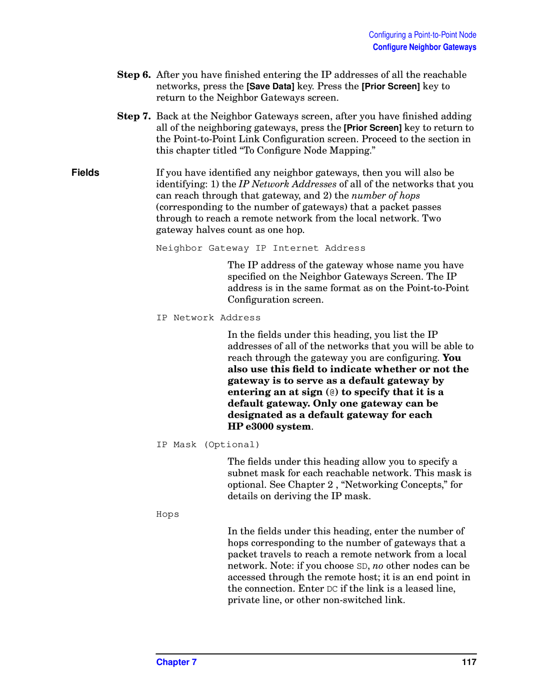 HP E3000/IX, E3000 MPE/IX manual This chapter titled To Conﬁgure Node Mapping 