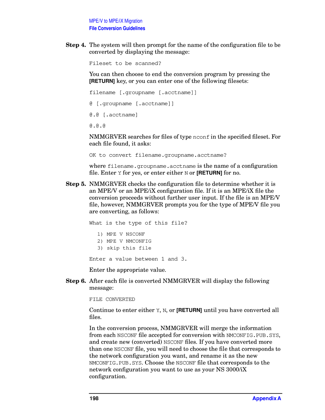 HP E3000 MPE/IX, E3000/IX manual File Converted 