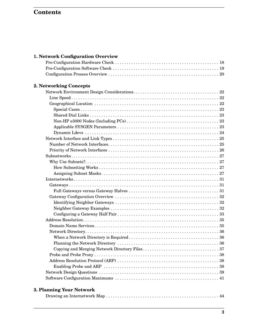 HP E3000/IX, E3000 MPE/IX manual Contents 