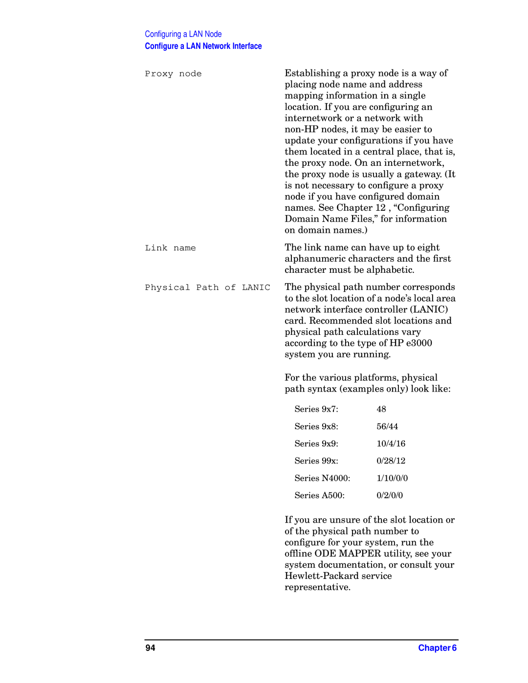 HP E3000 MPE/IX, E3000/IX manual Establishing a proxy node is a way 