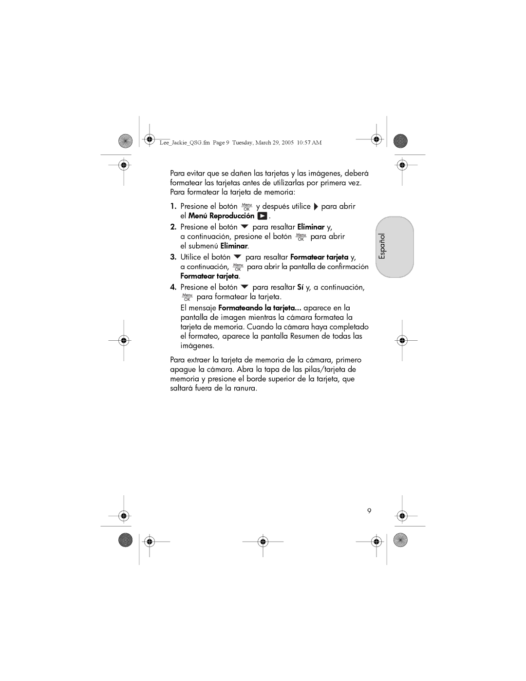 HP E217, E317 manual LeeJackieQSG.fm Page 9 Tuesday, March 29, 2005 1057 AM 