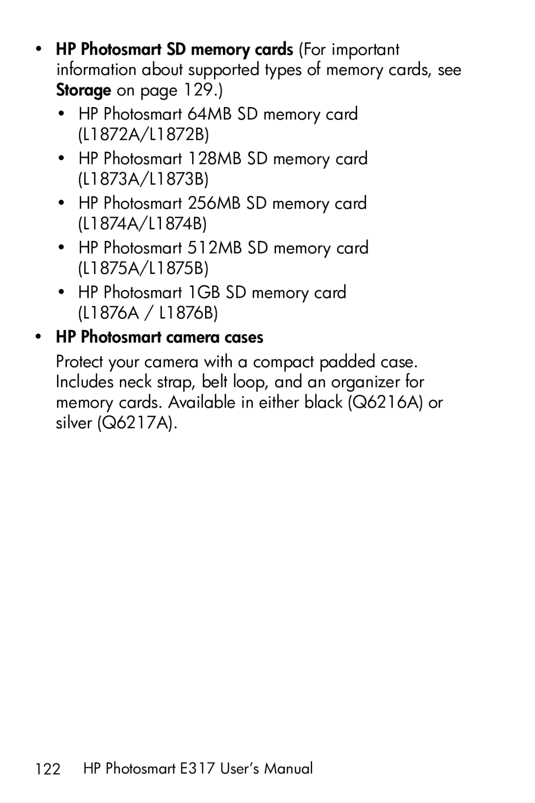 HP manual HP Photosmart E317 User’s Manual 