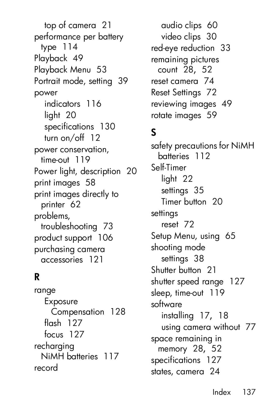 HP E317 manual Purchasing camera accessories 