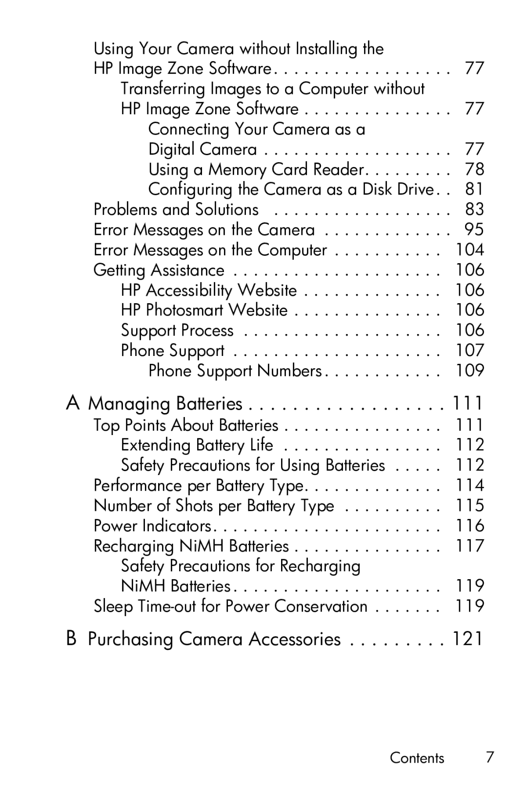 HP E317 manual Purchasing Camera Accessories 