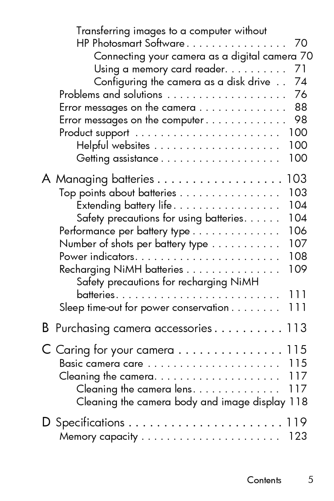 HP E327 manual Specifications 