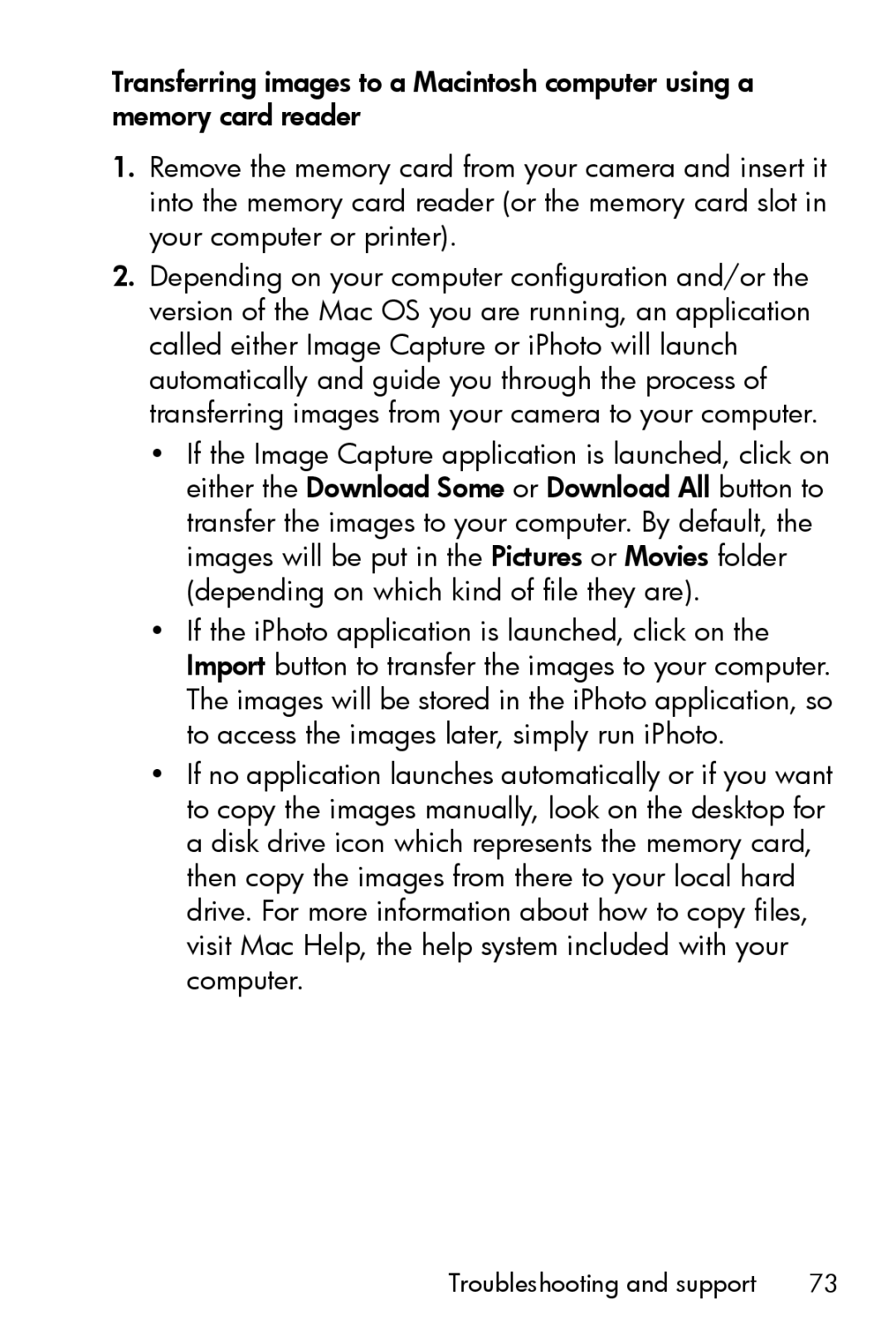 HP E327 manual Troubleshooting and support 