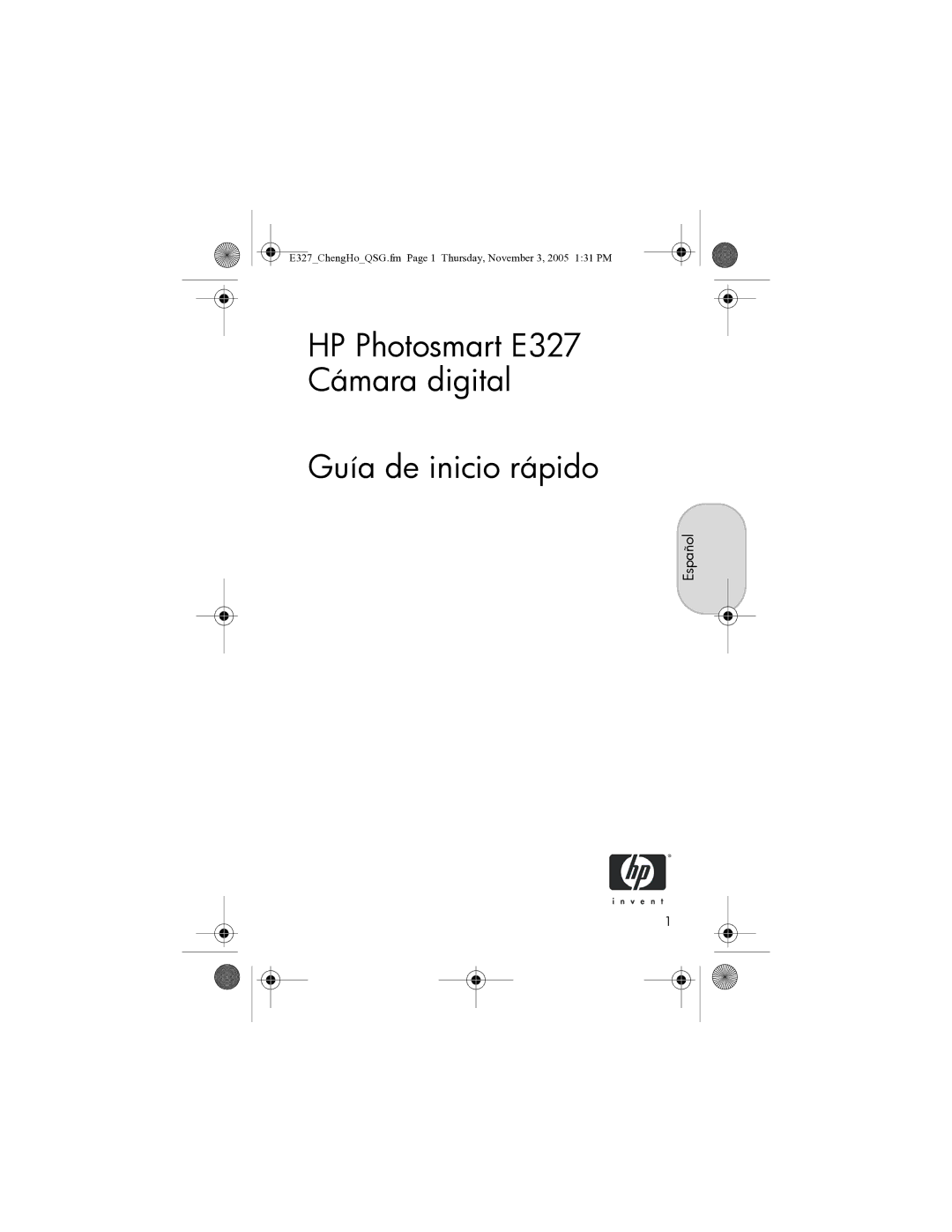 HP manual HP Photosmart E327 Cámara digital Guía de inicio rápido, Español 