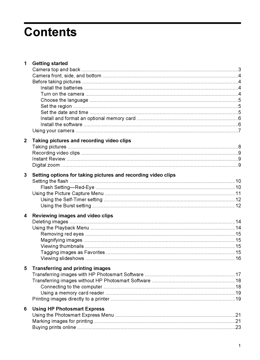 HP E330 manual Contents 