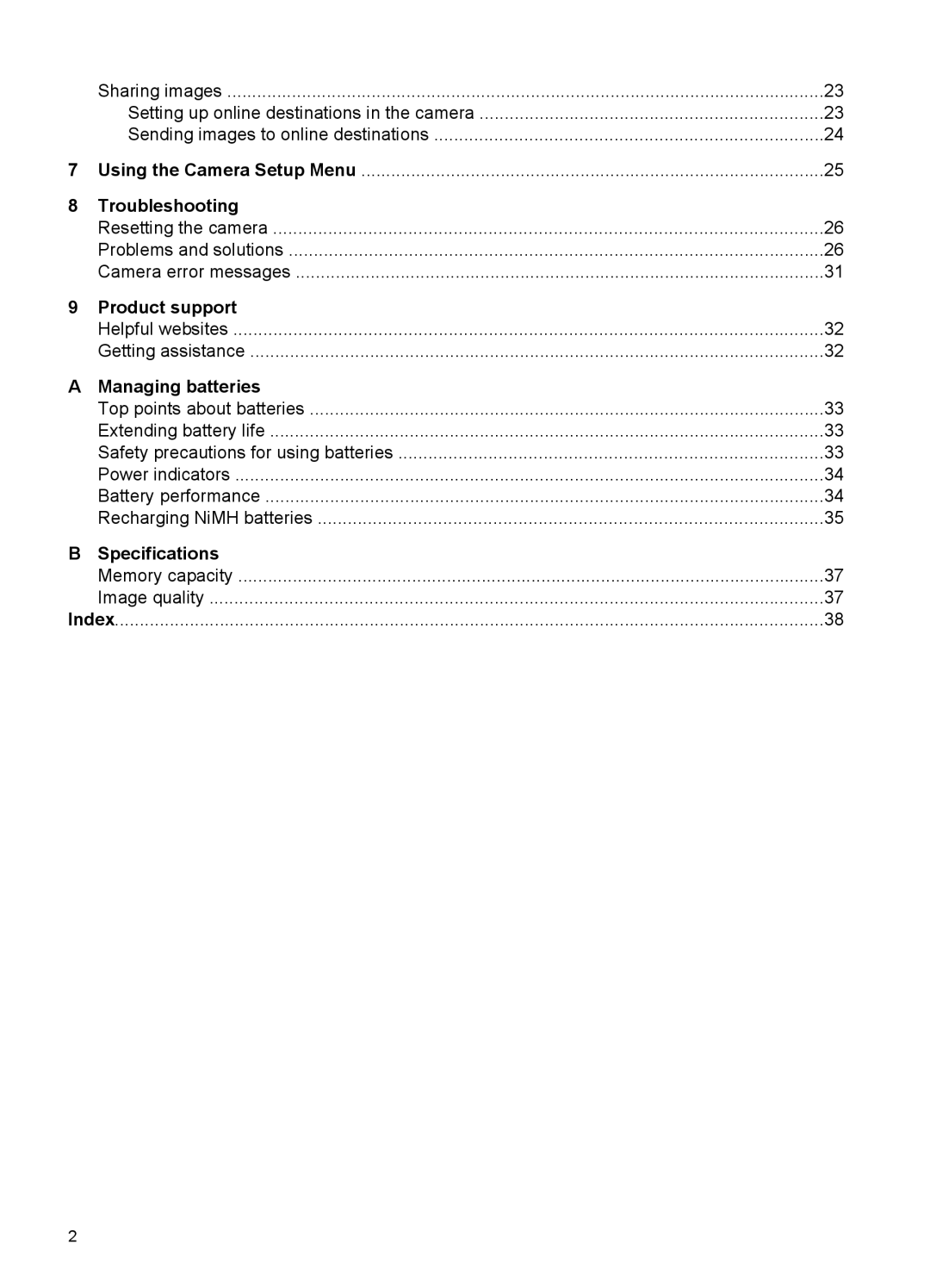 HP E330 manual Troubleshooting, Product support, Managing batteries, Specifications 