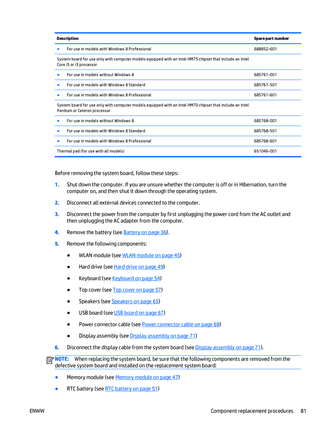 HP E3U59UT 15.6' E3U59UT#ABA manual For use in models with Windows 8 Professional 688852-601 