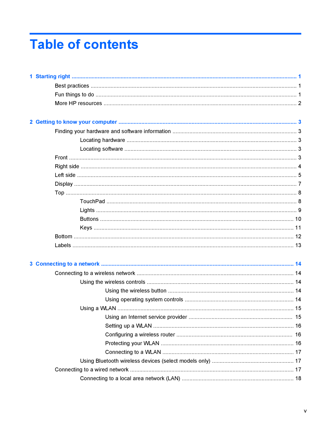 HP C2M41UA#ABA, E3U63UT#ABA, E0P69UA#ABA, D1E91UA#ABA, C2N26UA#ABA, D1E07UAABA, B2F59EC, 2000-2B20NR manual Table of contents 