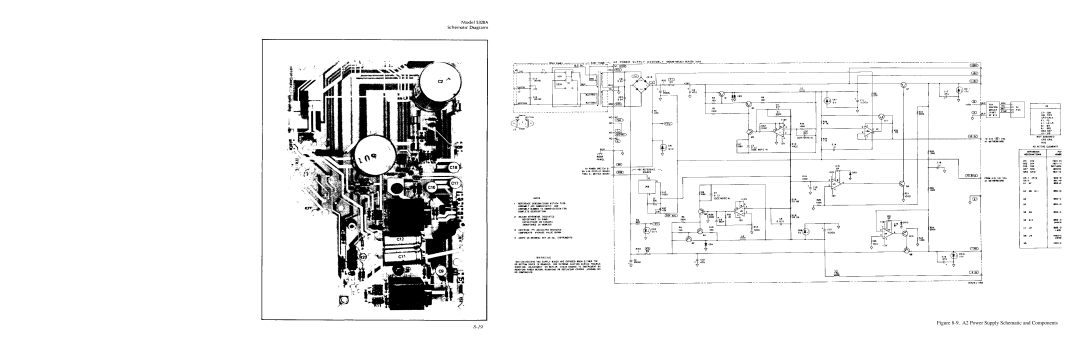 HP E42 manual A2 Power Supply Schematic and Components 