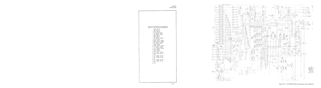 HP E42 manual 22.A15 HP-IB Interface Schemaatic and Components 