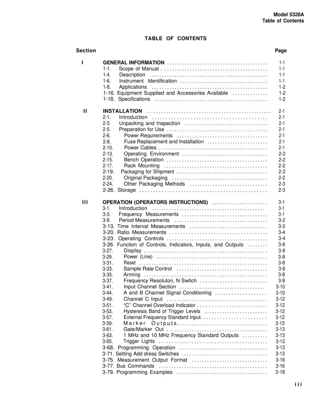 HP E42 manual Table of Contents, Installation 