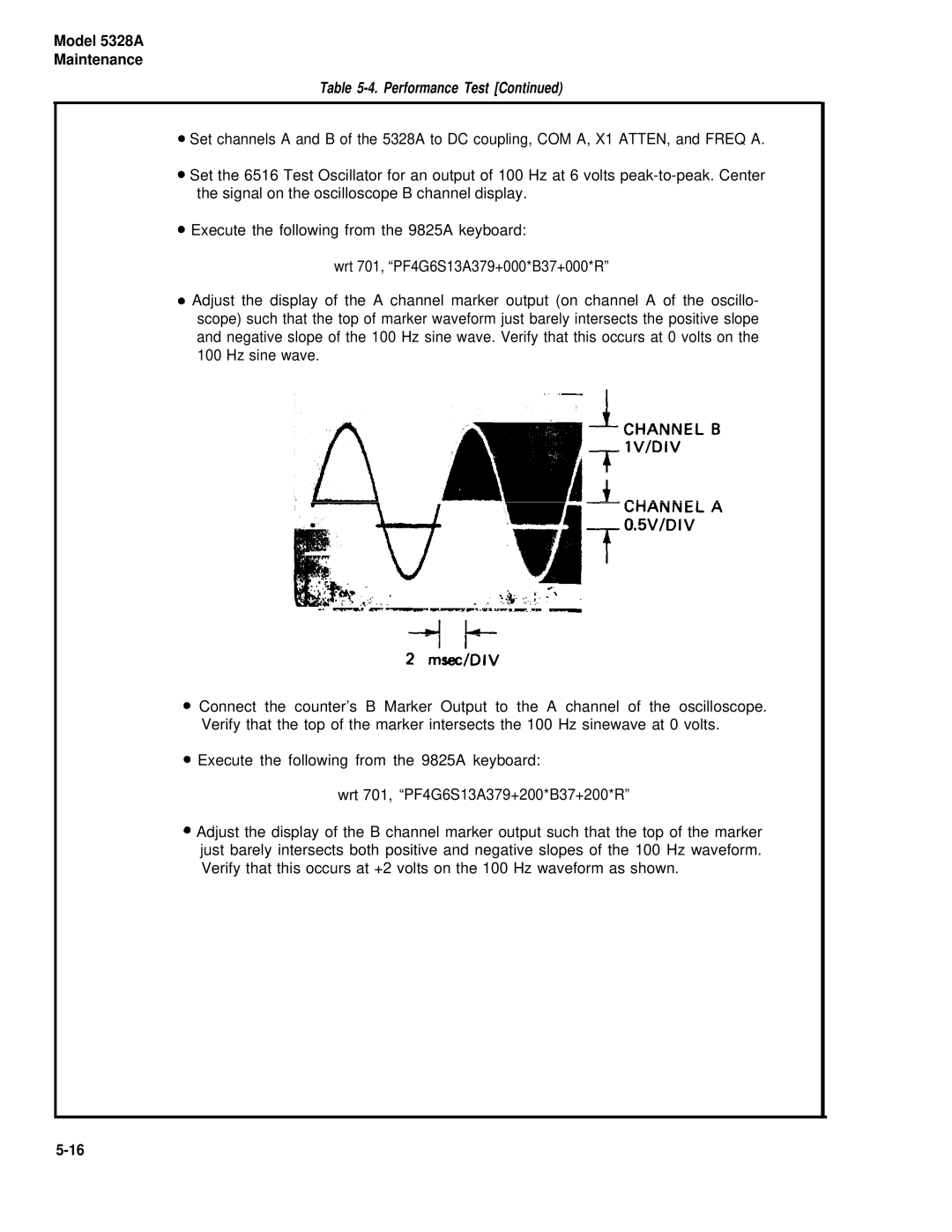 HP E42 manual Performance Test 