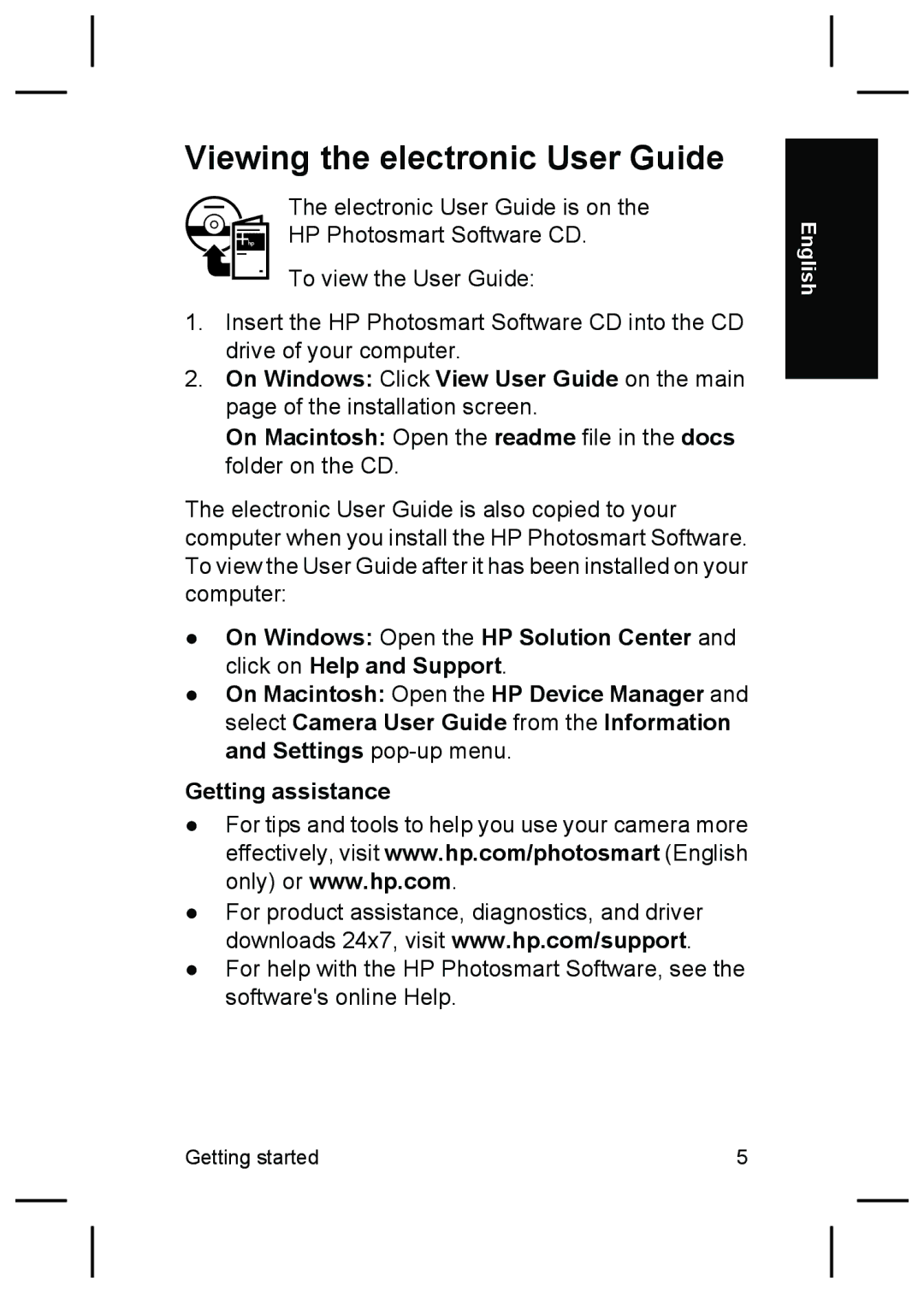 HP E427 manual Viewing the electronic User Guide 