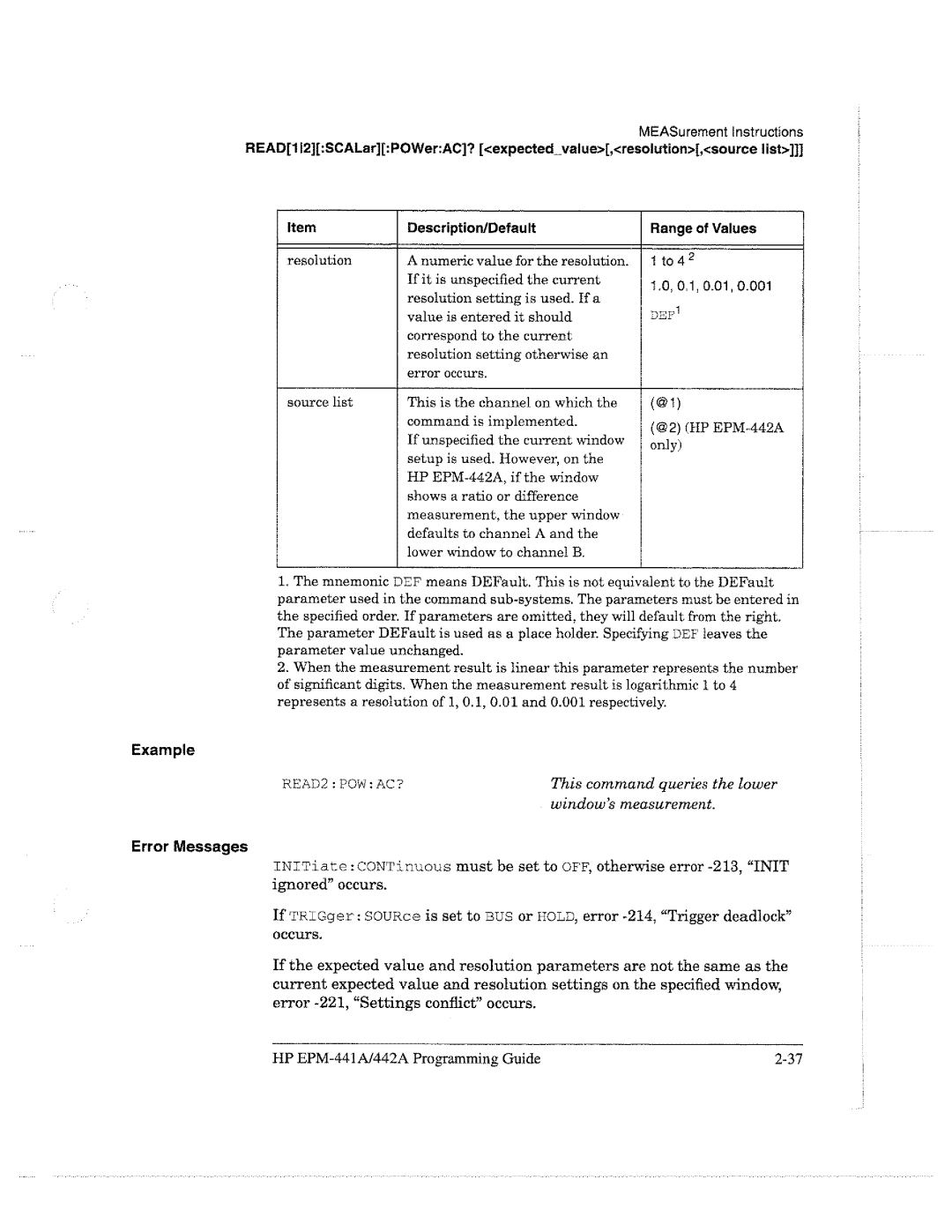 HP E4418A manual 