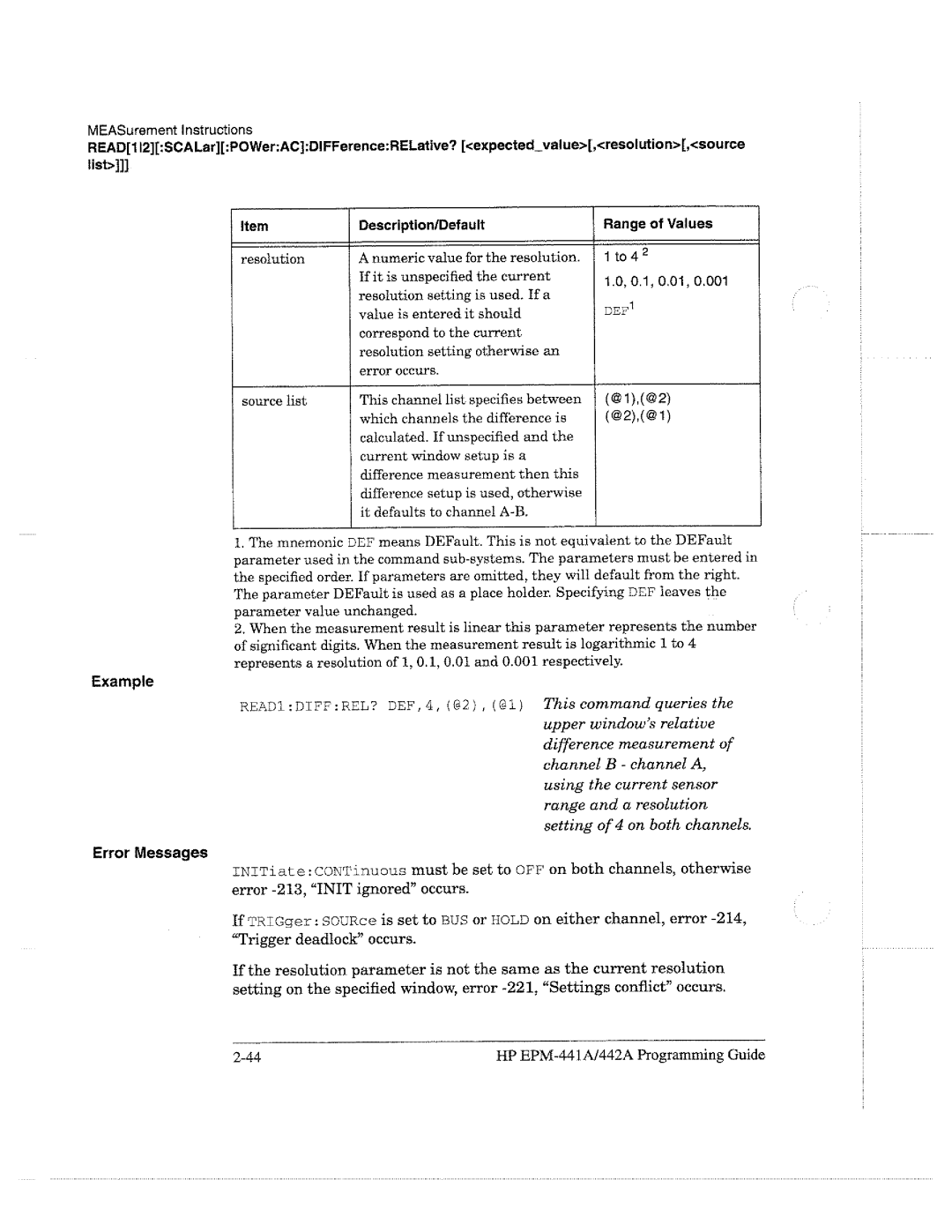 HP E4418A manual 