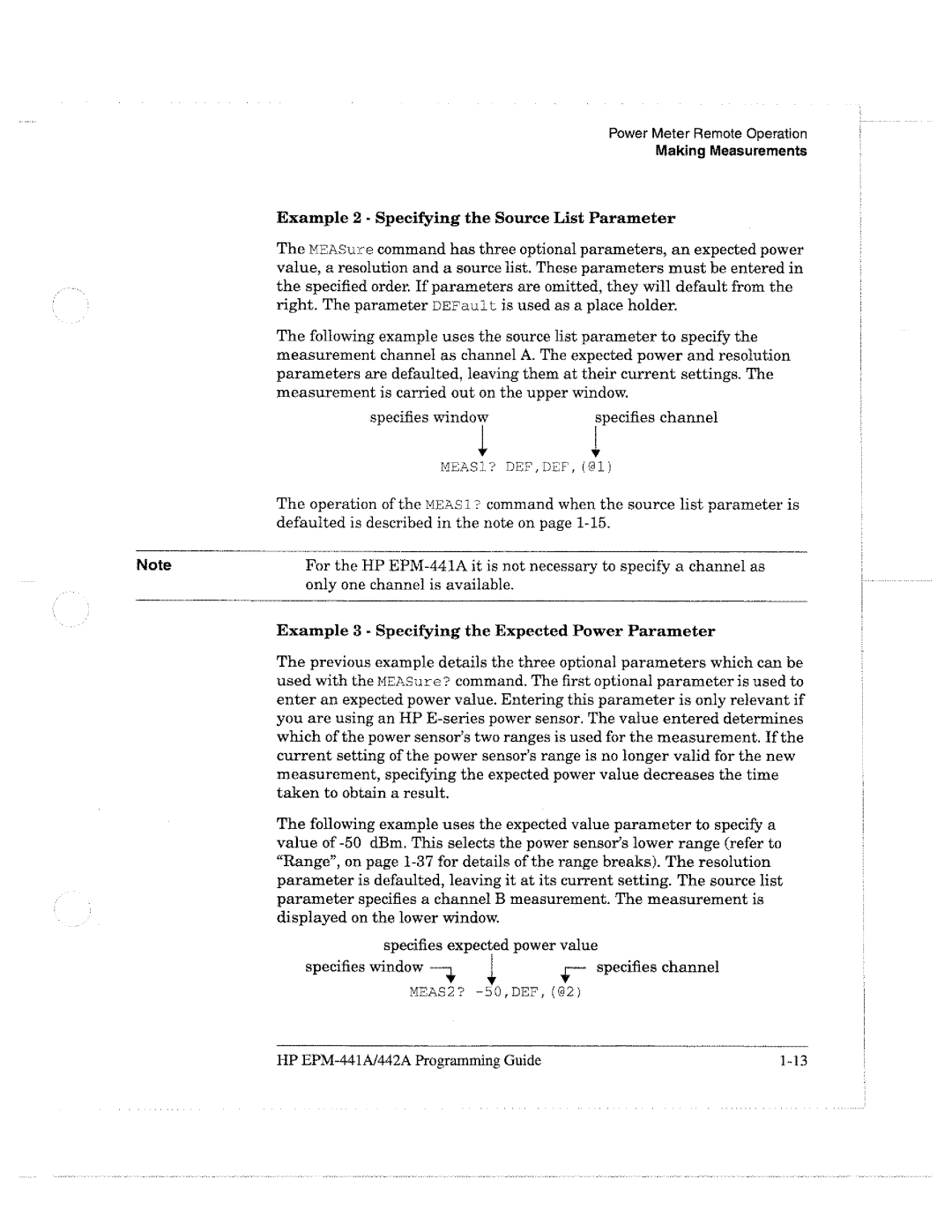 HP E4418A manual 