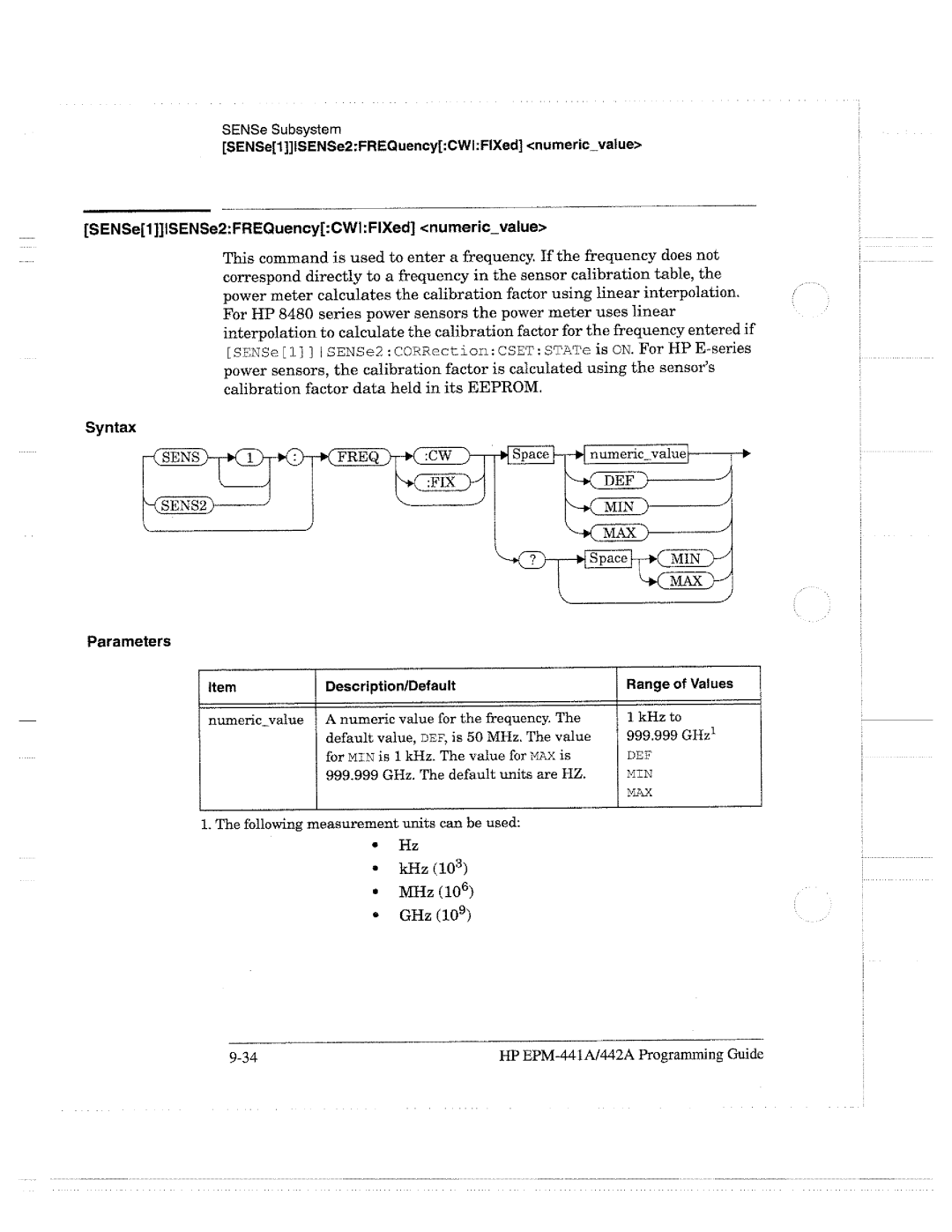 HP E4418A manual 