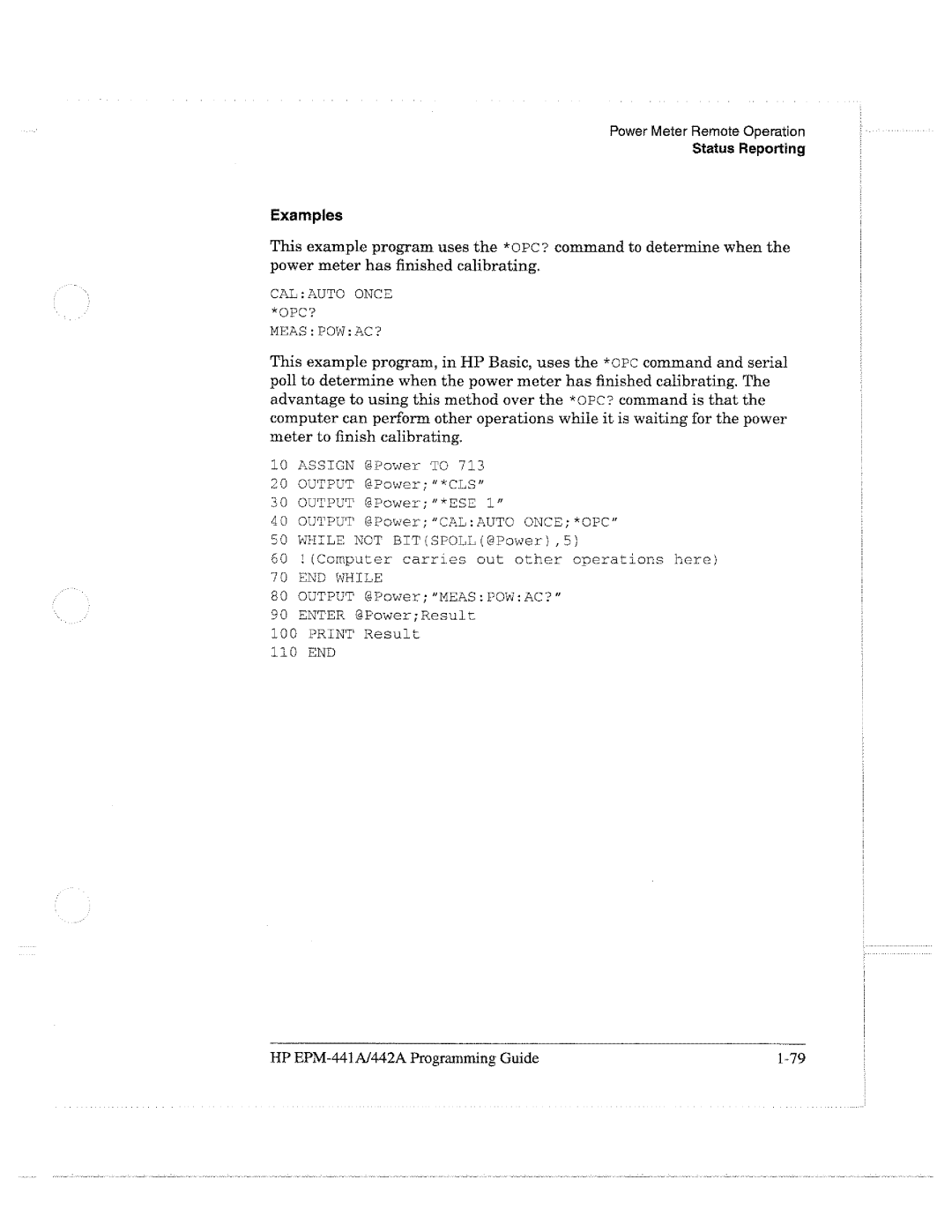 HP E4418A manual 