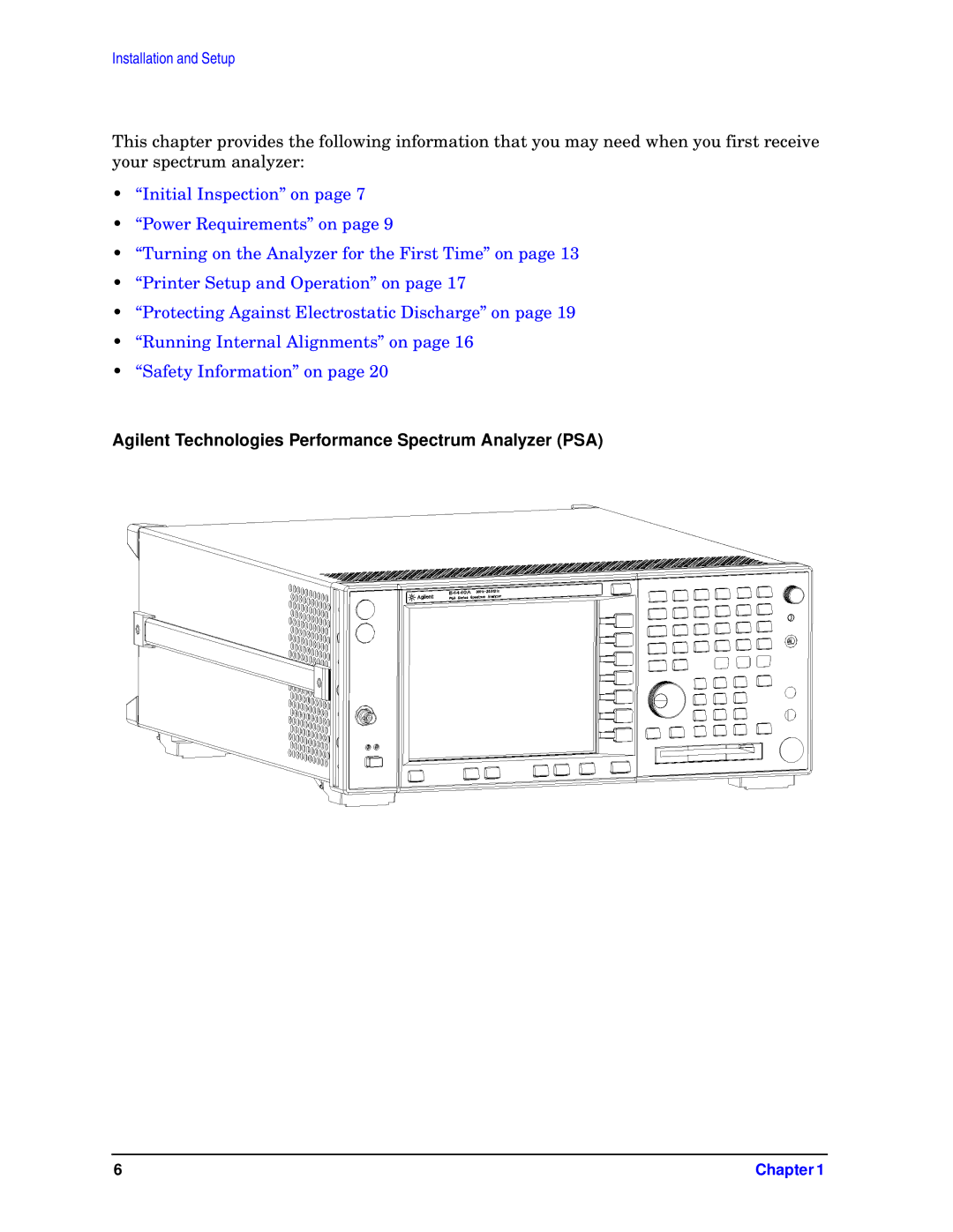 HP E4446A, E4448A, E4440A, E4445A, E4443A manual Agilent Technologies Performance Spectrum Analyzer PSA 