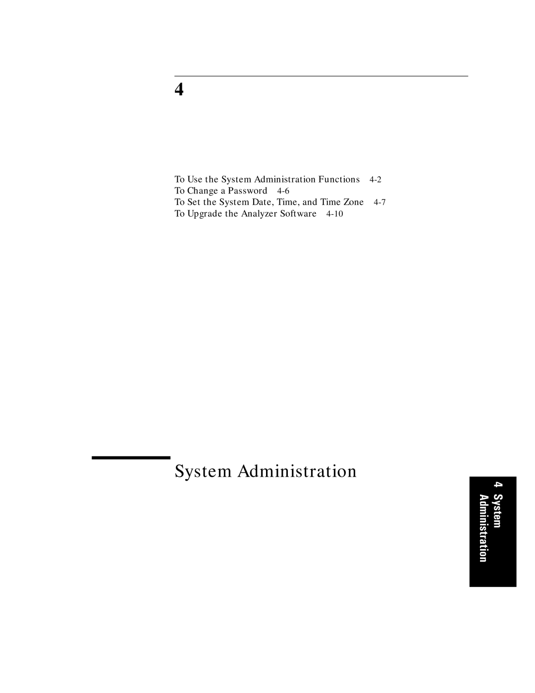 HP E5200A manual System Administration 