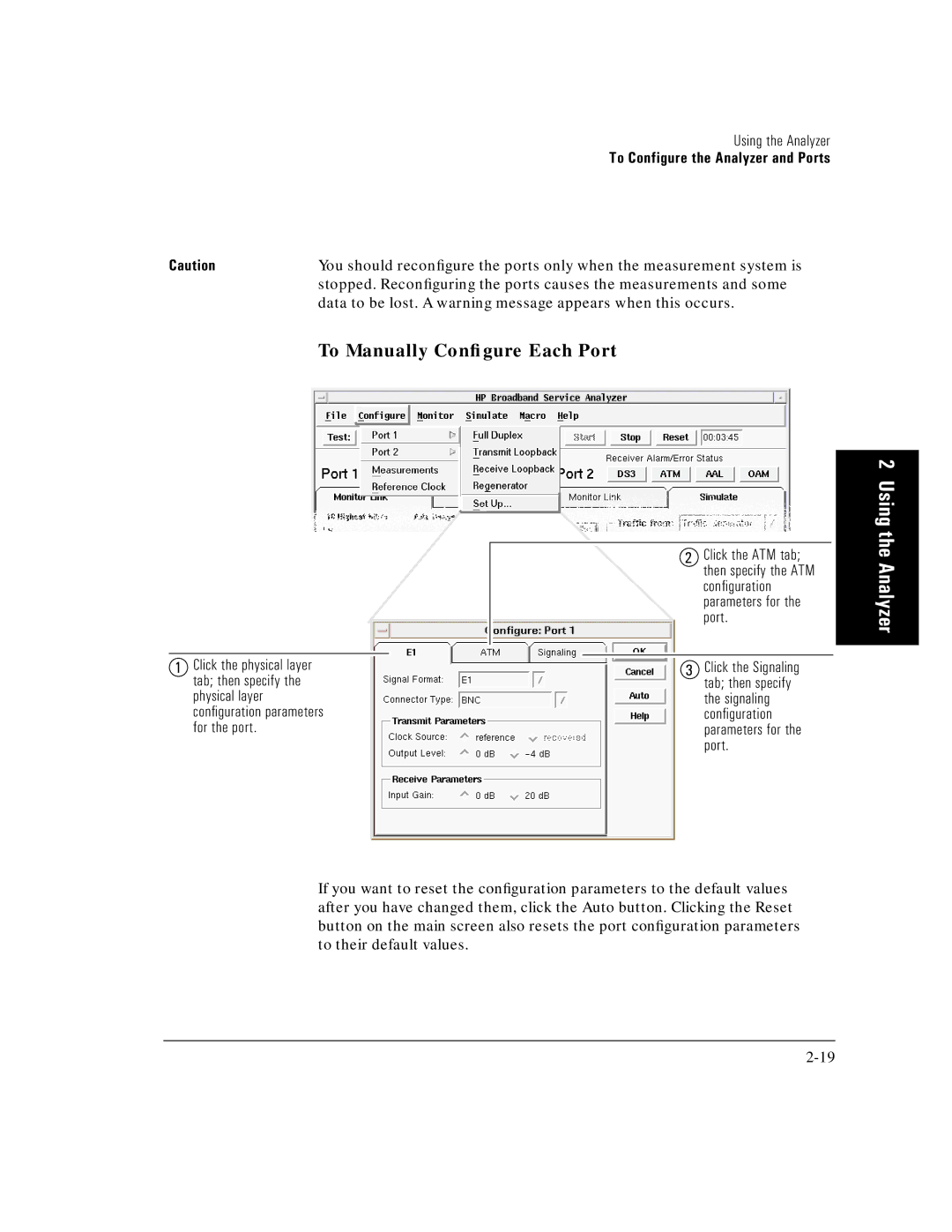 HP E5200A manual To Manually Conﬁgure Each Port 