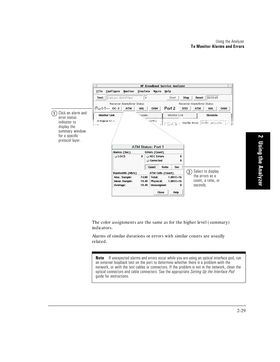 HP E5200A manual Using the Analyzer 