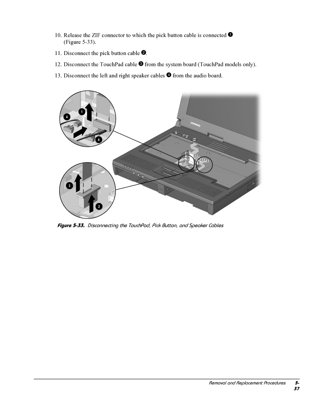 HP E700 manual Removal and Replacement Procedures 