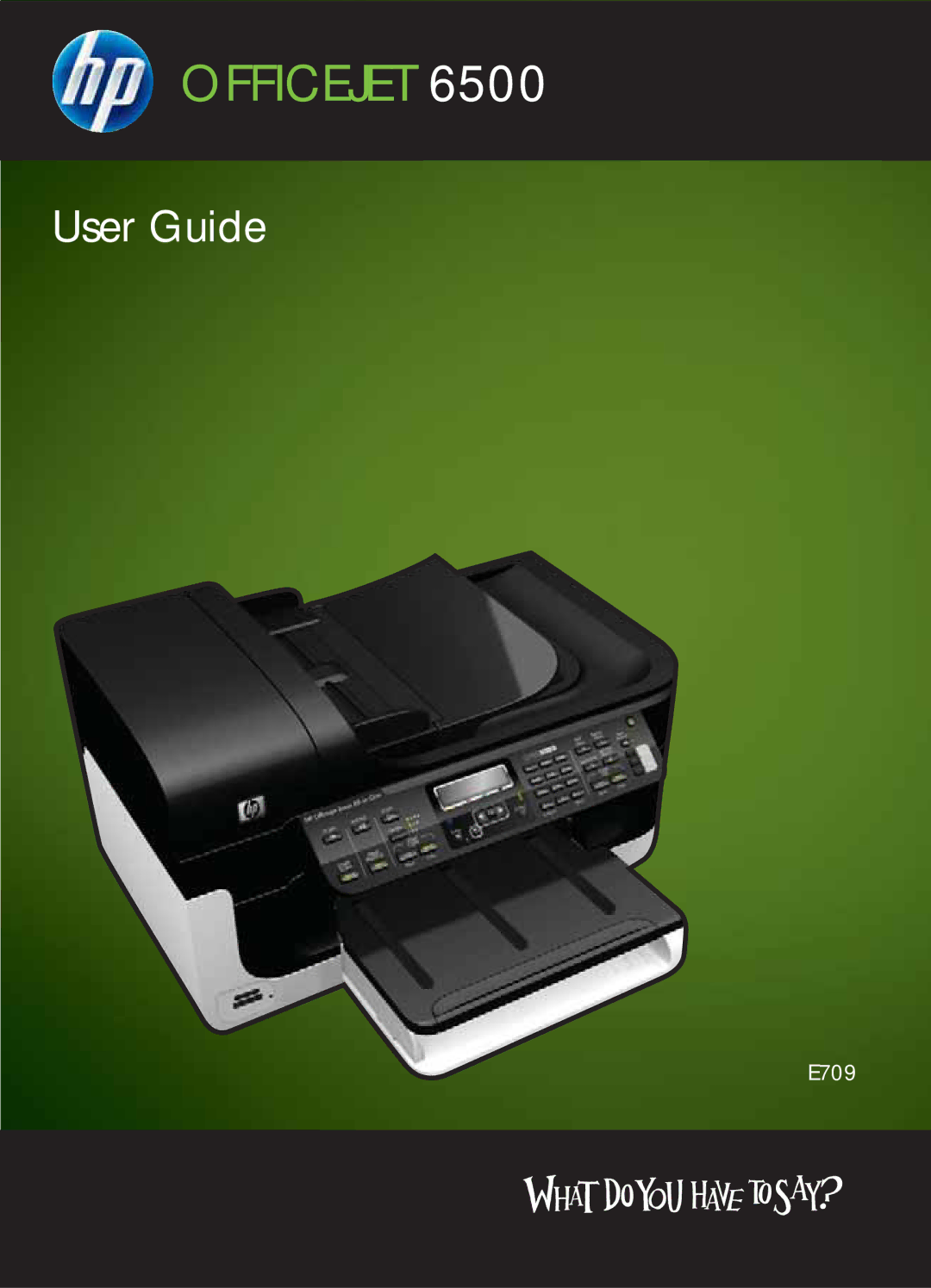 HP 6500, E709 manual Officejet 