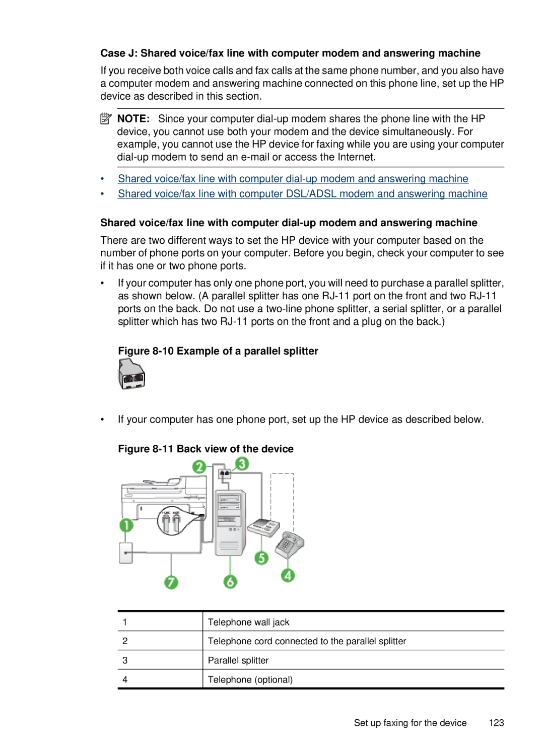 HP 6500, E709 manual Example of a parallel splitter 