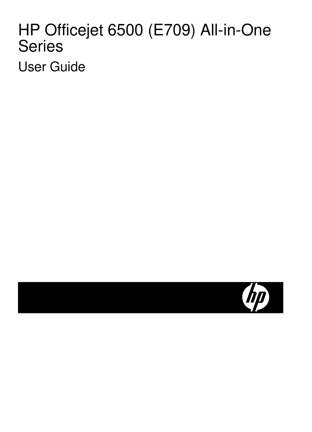 HP manual HP Officejet 6500 E709 All-in-One Series 