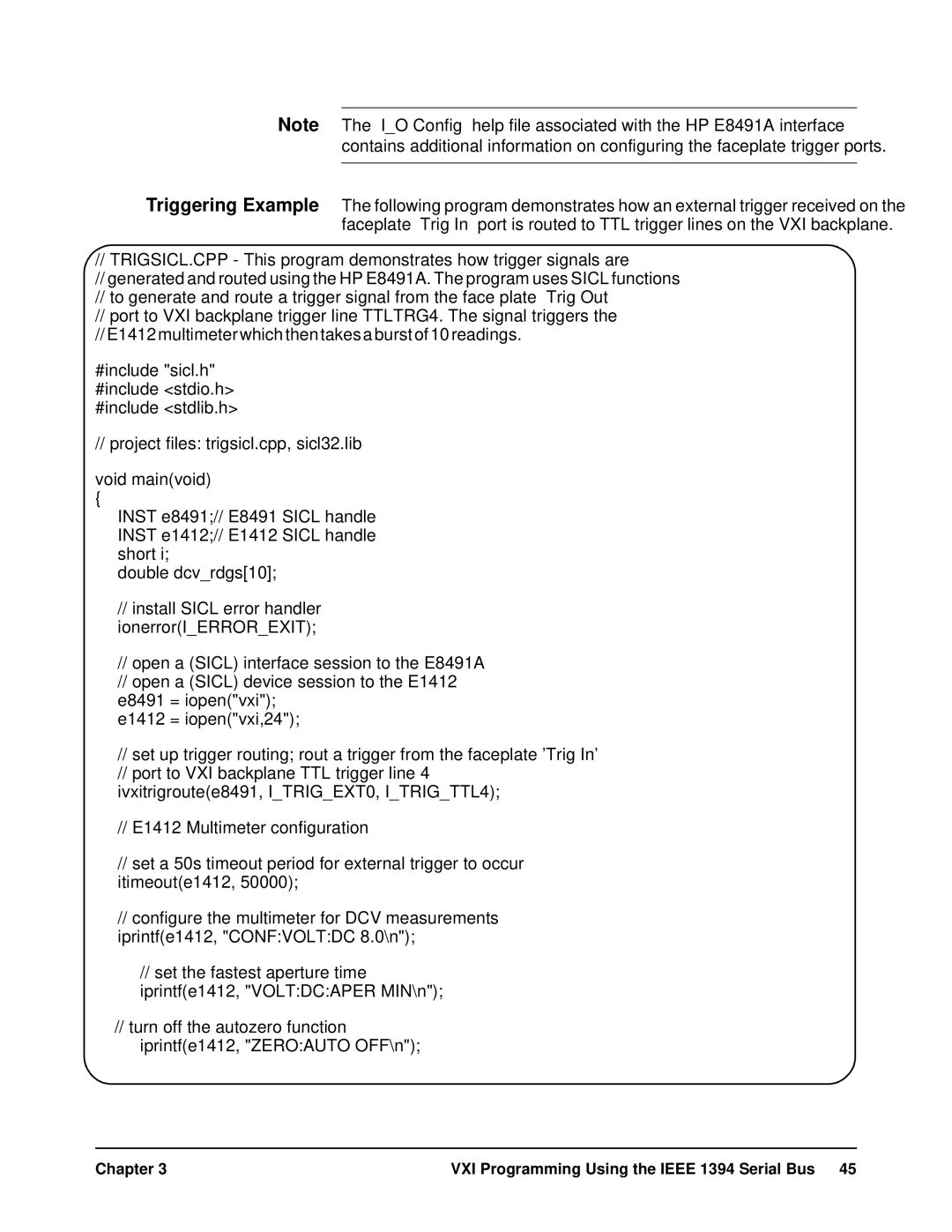 HP E8491A manual Turn off the autozero function iprintfe1412, Zeroauto OFF\n 