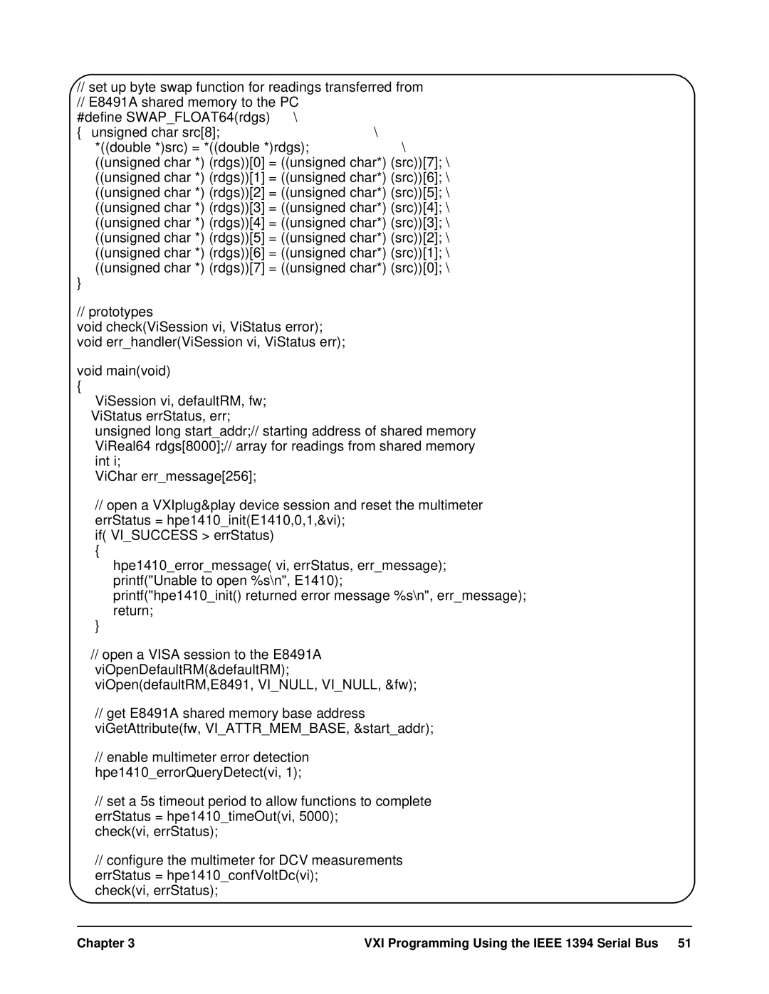 HP E8491A manual Unsigned char 