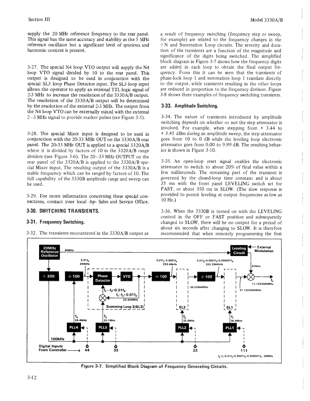 HP Electronic 3330A manual 