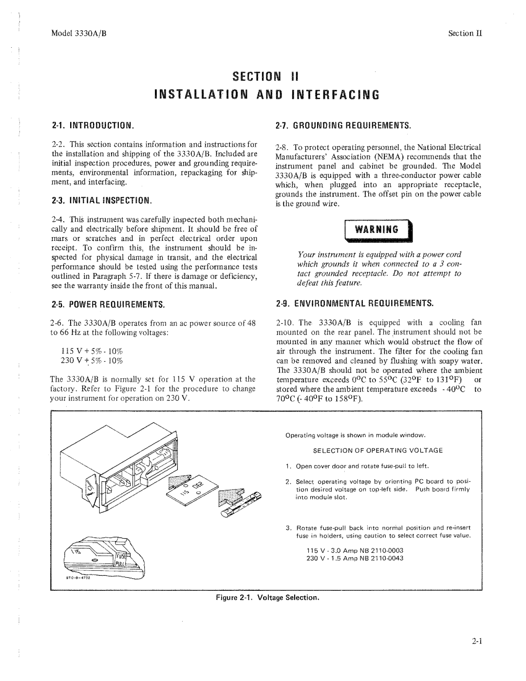 HP Electronic 3330A manual 