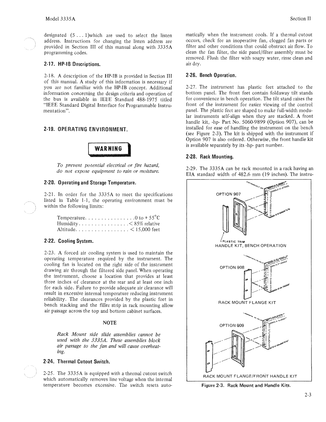 HP Electronic 3335A manual 