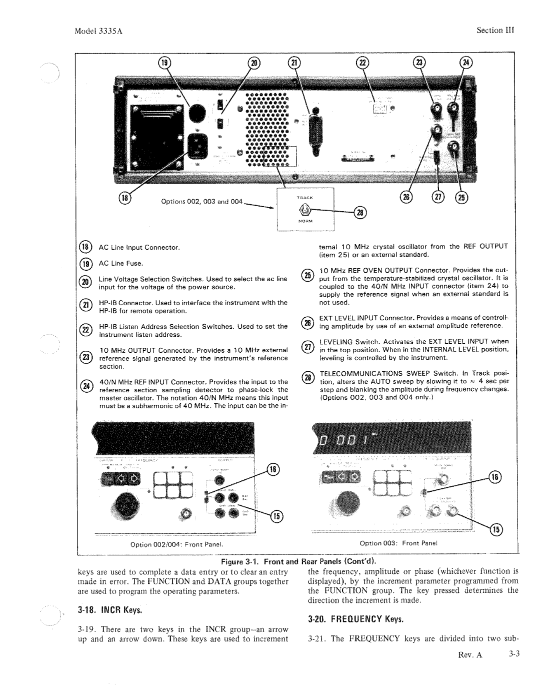 HP Electronic 3335A manual 