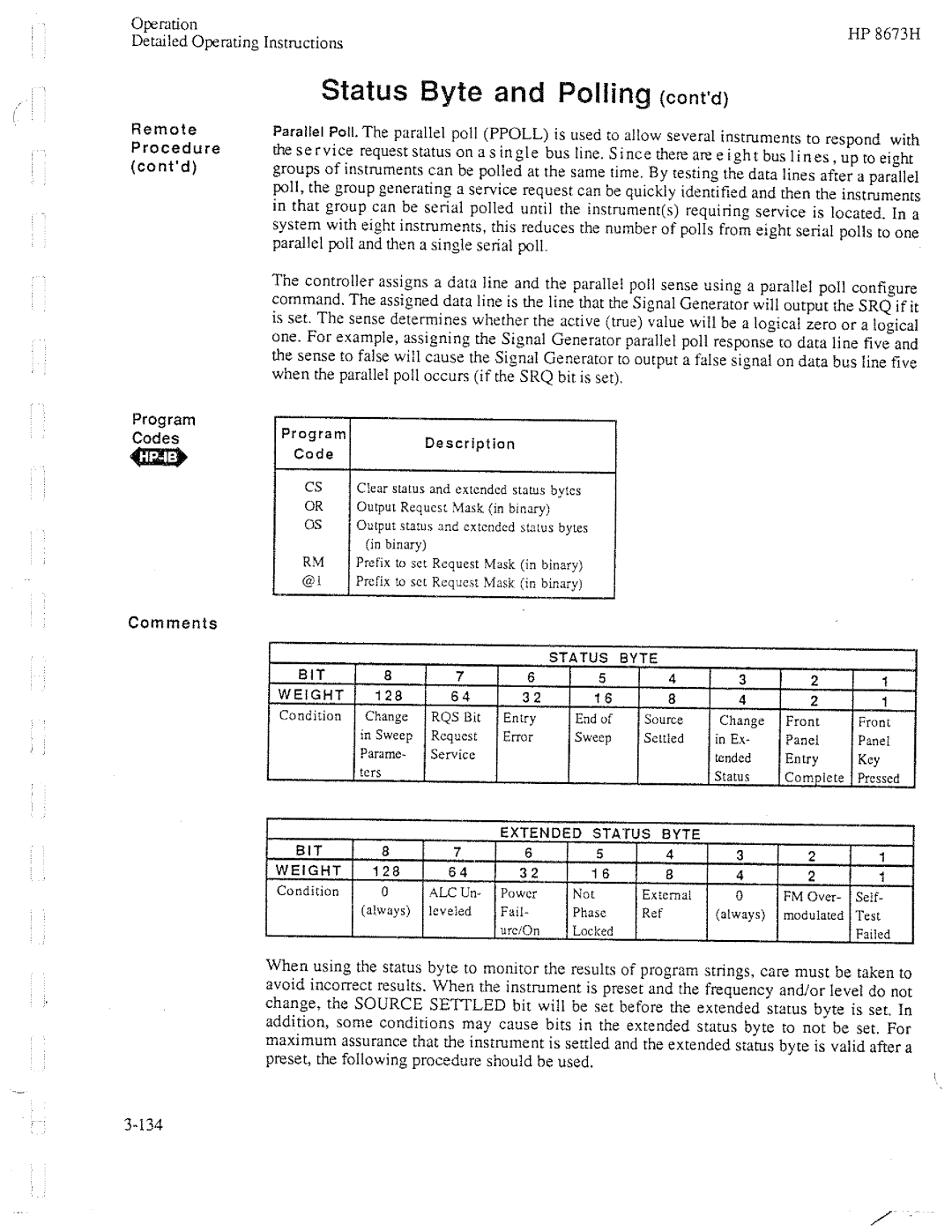 HP Electronic 8673H manual 