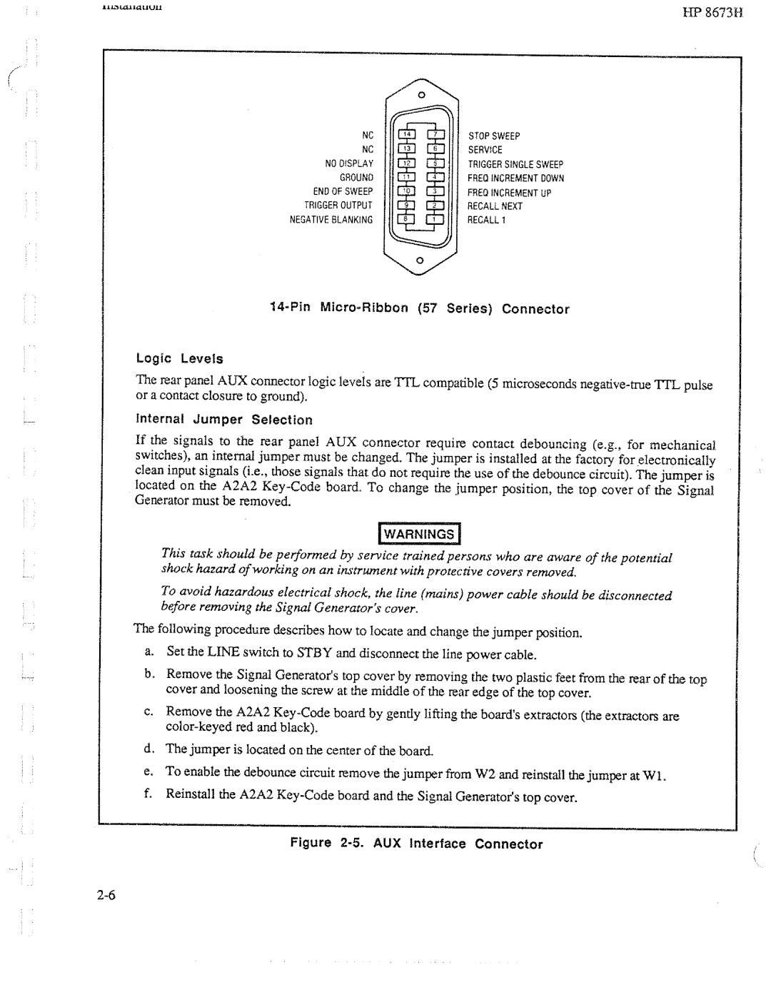 HP Electronic 8673H manual 