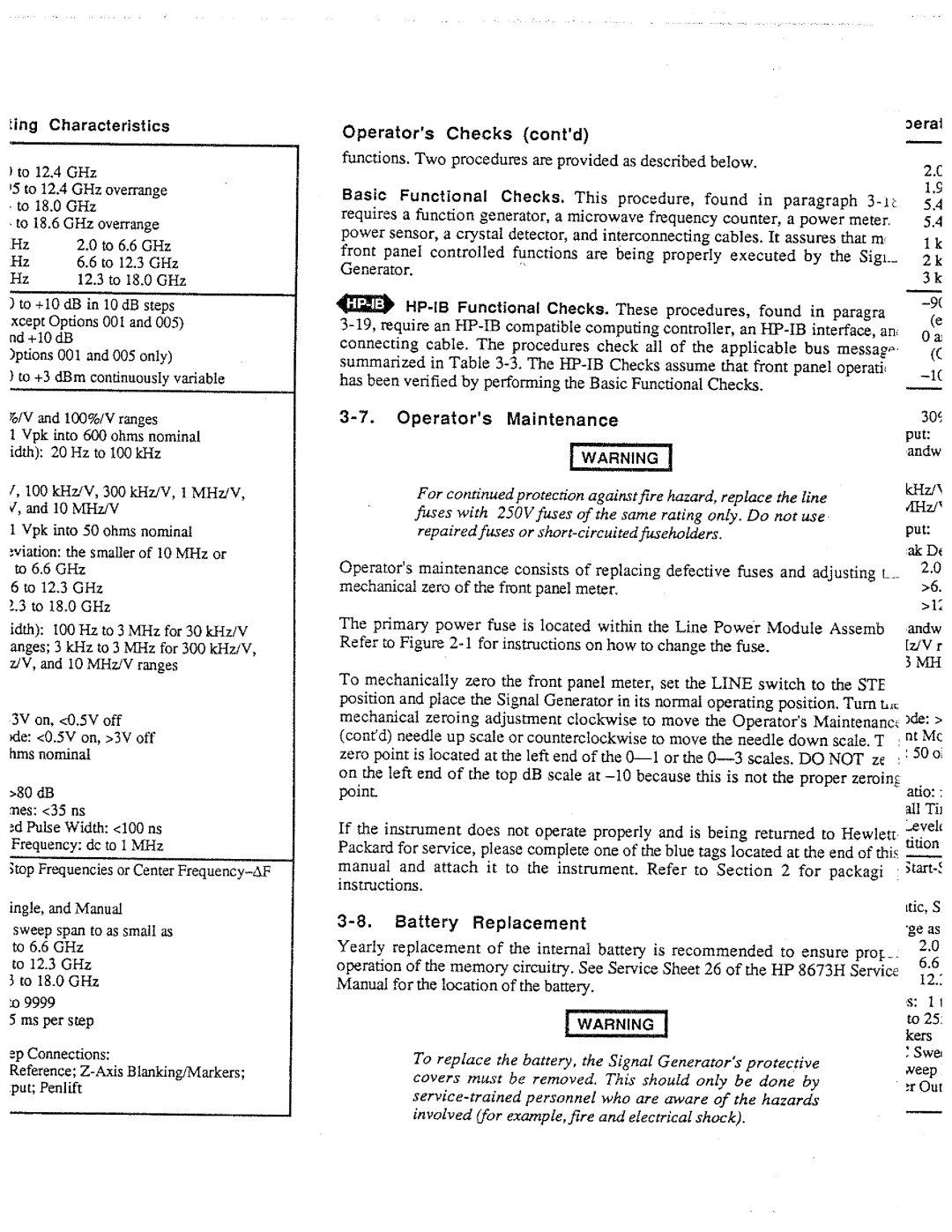 HP Electronic 8673H manual 