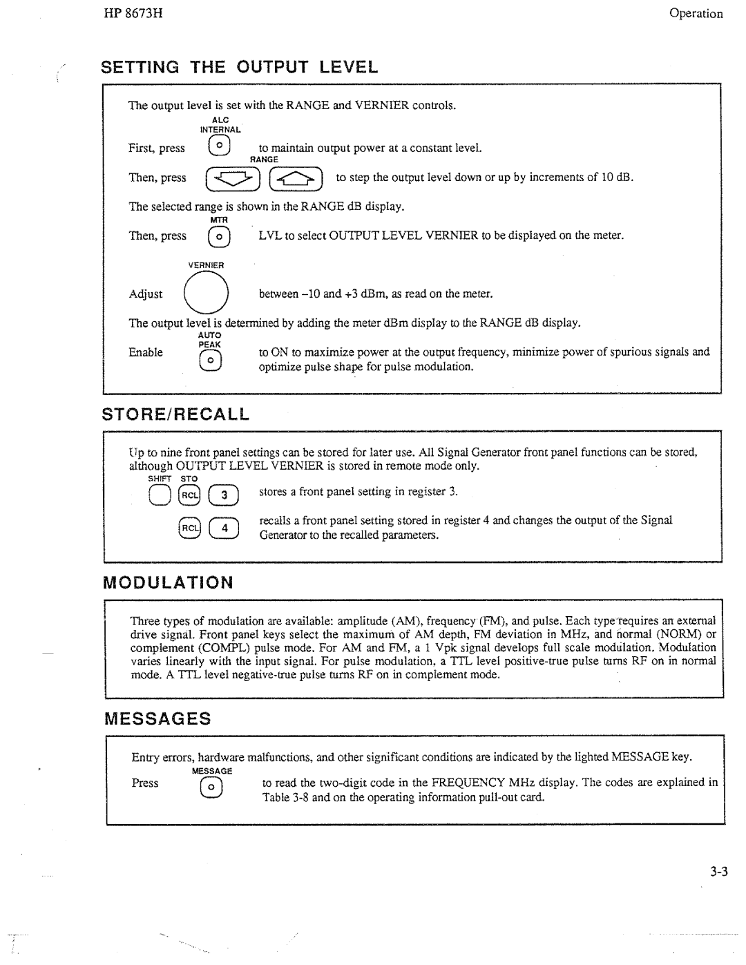 HP Electronic 8673H manual 